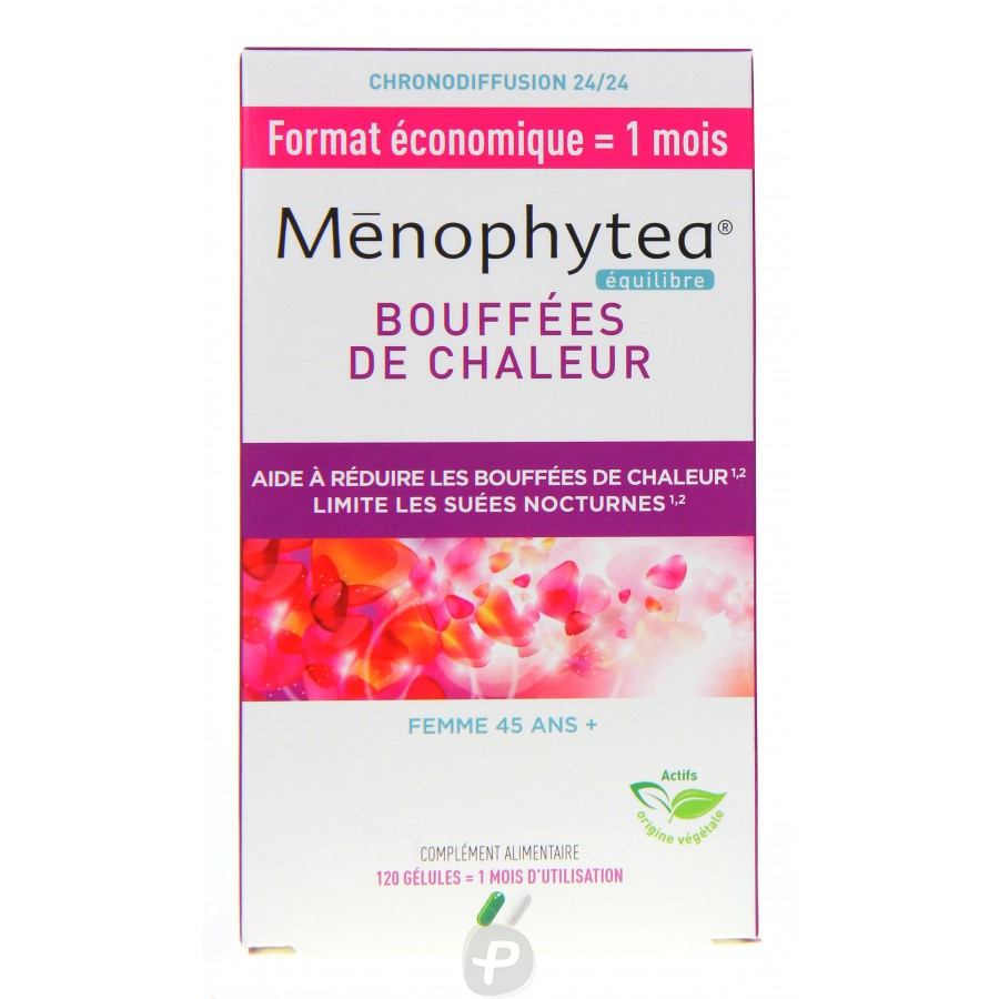 MENOPHYTEA  Bouffées de Chaleur  Format Economique 1 Mois  Pharma360