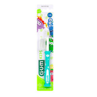 GUM Brosse à Dents Kids Monster 3-6 ans - Hygiène et Plaque Dentaire