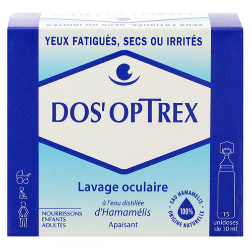 Pierre Fabre Dos'optrex 15 Unidoses - Apaise Yeux Fatigués - Pharma360