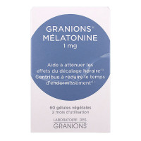 GRANIONS Mélatonine 1mg 60 Gélules - Sommeil Réparateur