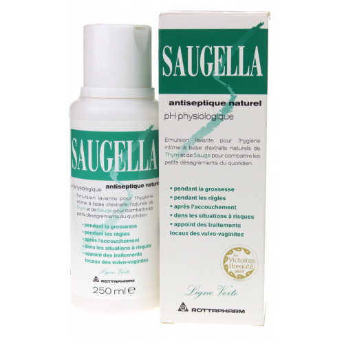 Saugella Antiseptique Naturel 250mL - Soulage Irritations