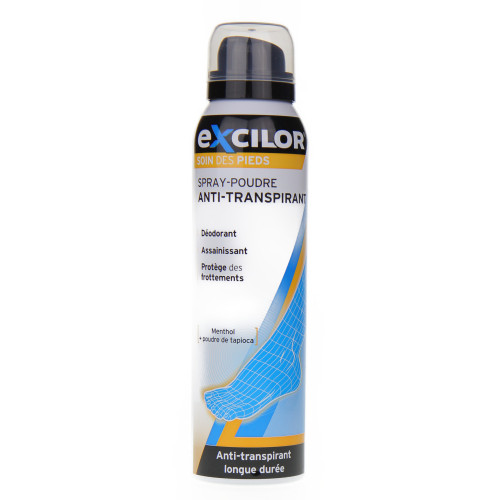 Excilor Spray Anti-Transpirant Pieds 125ml - Déodorant Assainissant