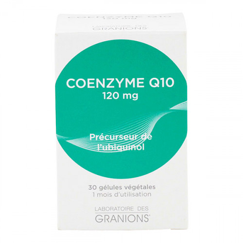 GRANIONS Coenzyme Q10 120mg - 30 Gélules - Boost Energie