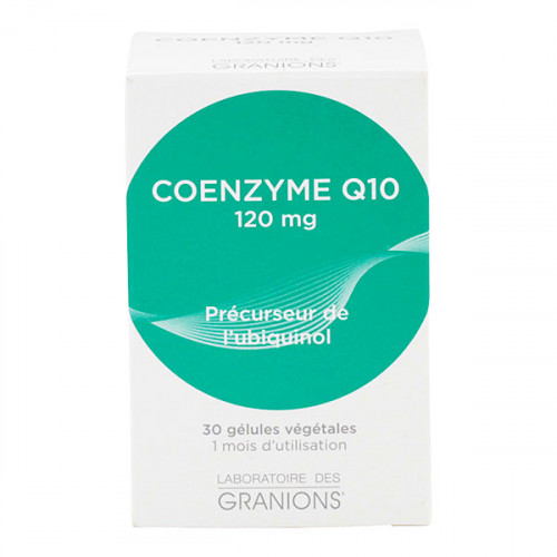GRANIONS Coenzyme Q10 120mg - 30 Gélules - Boost Energie GRANIONS Coenzyme Q10 120mg - 30 Gélules - Boost Energie