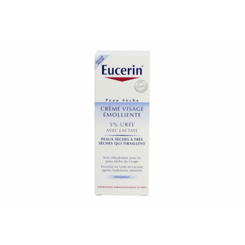 Eucerin Crème Visage Emolliente 50ml - Hydratation Intense