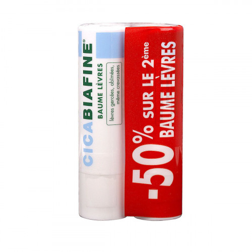 CICABIAFINE Baume Lèvres Gercées 2x4.9g - Soulage et Répare