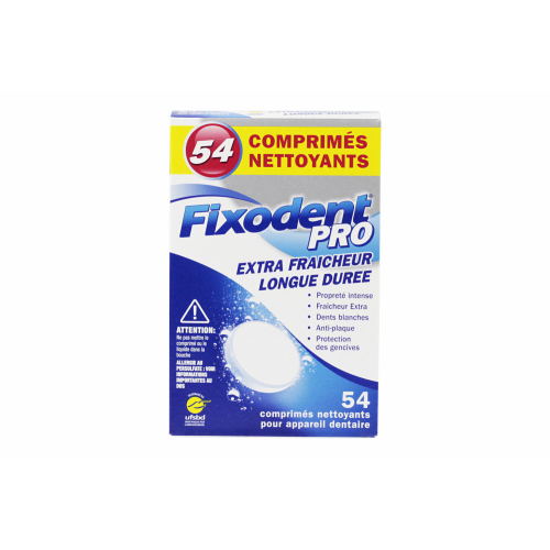 FIXODENT PRO Nettoyants Dentaires 54 Comprimés