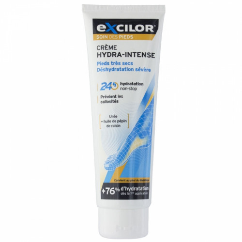 Excilor Crème Pieds Secs 125ml - Hydratation 24h, Anti-Callosités