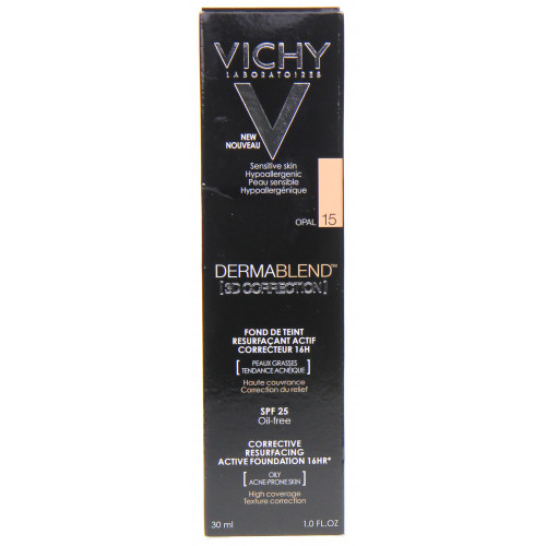 VICHY DERMABLEND 3D Correction 30ml n°35 Sand - Haute couvrance