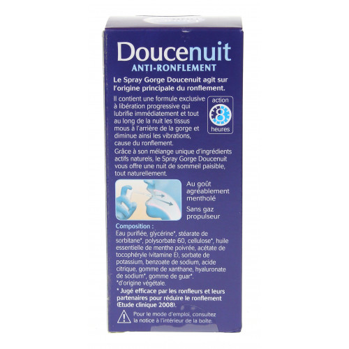 DOUCENUIT Anti-Ronflement Spray Buccal 22ml - Agit Efficacement