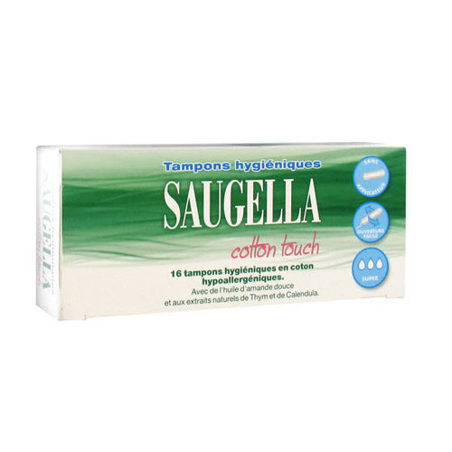 Saugella Cotton Touch 16 Tampons Super Confort Parapharmacie