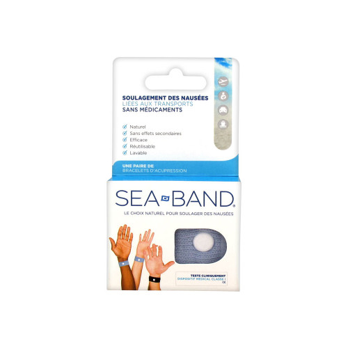 SEA BAND Bracelets d'Acupression 1 paire - Soulage Nausées