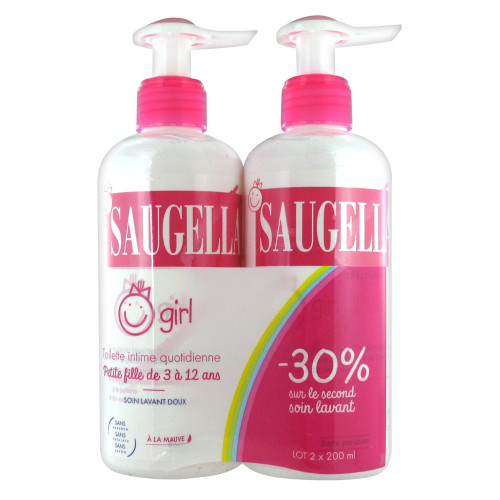 Saugella Girl 2x200ml - Hygiène Intime Douce et Naturelle
