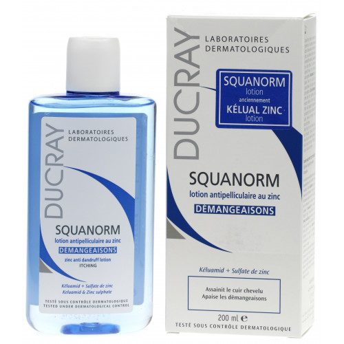 DUCRAY Squanorm Lotion Zinc 200mL - Apaise Démangeaisons DUCRAY Squanorm Lotion Zinc 200mL - Apaise Démangeaisons