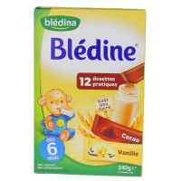 BLEDINA Blédine céréales vanille cacao 12 dosettes-10798