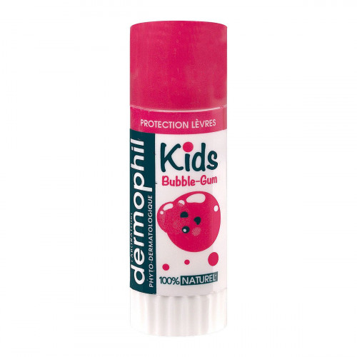 DERMOPHIL INDIEN Protection lèvres Kids Dermophil saveur Bubble-Gum x 4 g-10843 DERMOPHIL INDIEN Protection lèvres Kids Dermophil saveur Bubble-Gum x 4 g-10843