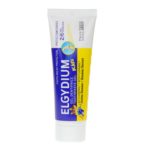 Elgydium Kids Gel Dentifrice Banane 50ml Protection Caries