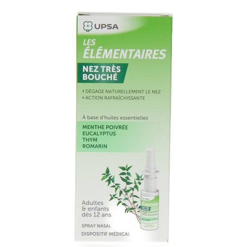 UPSA UPSA Les Élémentaires Nez très bouché spray 15ml-11010 UPSA UPSA Les Élémentaires Nez très bouché spray 15ml-11010