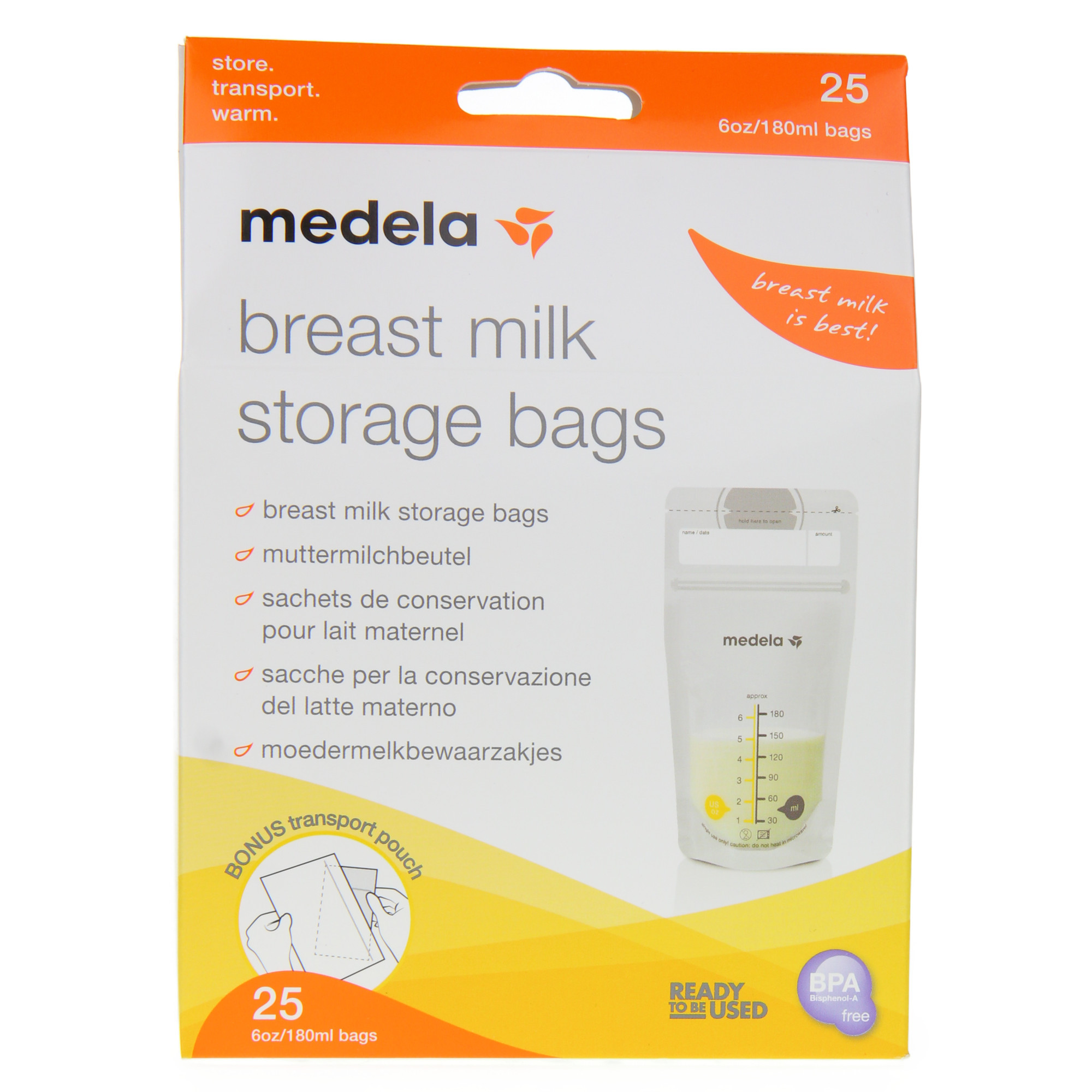 Sachets de congélation lait maternel, 25 sachets
