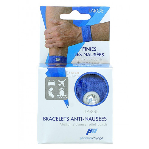 Pharmavoyage Bracelet anti-nausées bleu 1 paire-11100
