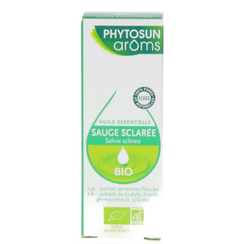 PHYTOSUN AROMS Phytosun Aroms huile essentielle Bio sauge sclarée 5 ml-11129 PHYTOSUN AROMS Phytosun Aroms huile essentielle Bio sauge sclarée 5 ml-11129