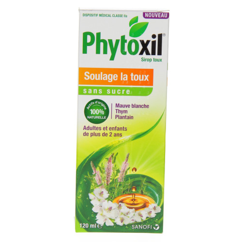 SANOFI Phytoxil toux sirop sans sucre 120ml-11146 SANOFI Phytoxil toux sirop sans sucre 120ml-11146