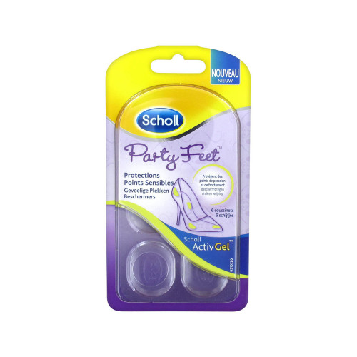 SCHOLL Scholl ActivGel Party Feet protections points sensibles 6 coussinets-11207 SCHOLL Scholl ActivGel Party Feet protections points sensibles 6 coussinets-11207