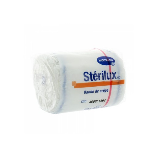 HARTMANN STERILUX Bande de crêpe en coton élastique sous cello 5cmx4m-11229