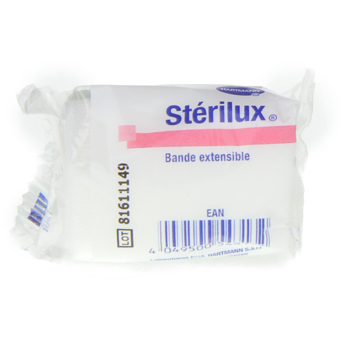 HARTMANN Stérilux bande extensible 5 CM X 4 M SS CELLO-11235 HARTMANN Stérilux bande extensible 5 CM X 4 M SS CELLO-11235