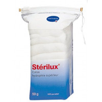 HARTMANN STERILUX Coton hydrophile supérieur dermatologique Sachet 50 g-11240