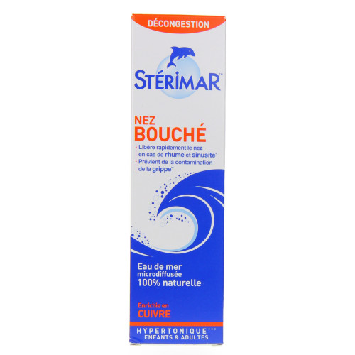 STERIMAR HYPERTONIQUE S nas nez bouché adulte Fl pulv/100ml