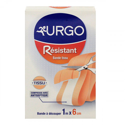 URGO Bande tissu à découper résistante Urgo - 1 m x 6 cm-11272