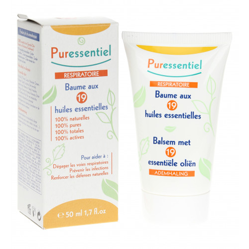 Puressentiel baume respiratoire aux 19 huiles essentielles 50ml - Pharmacie  Cap3000