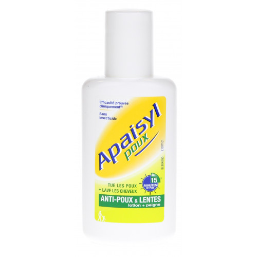 Apaisyl Poux 100mL - Elimine Poux et Lentes Efficacement Apaisyl Poux 100mL - Elimine Poux et Lentes Efficacement