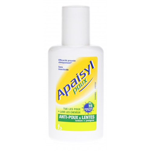 Apaisyl Poux 100mL - Elimine Poux et Lentes Efficacement