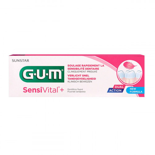 GUM SensiVital+ dentifrice fluoré Gum x 75 ml-11657