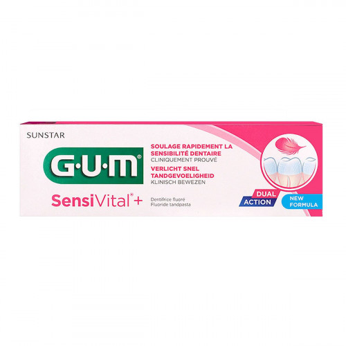 GUM SensiVital+ dentifrice fluoré Gum x 75 ml-11657