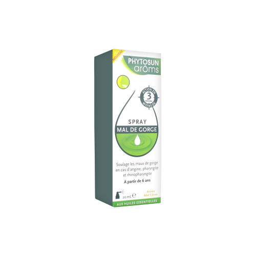 PHYTOSUN AROMS Spray Mal de Gorge 20 ml-11744 PHYTOSUN AROMS Spray Mal de Gorge 20 ml-11744