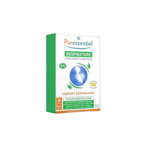 PURESSENTIEL Respiratoire Complément Alimentaire Bio 30 Capsules-11767 PURESSENTIEL Respiratoire Complément Alimentaire Bio 30 Capsules-11767
