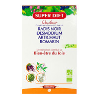 SUPER DIET Quatuor bien-être du foie bio 20x15ml-11793