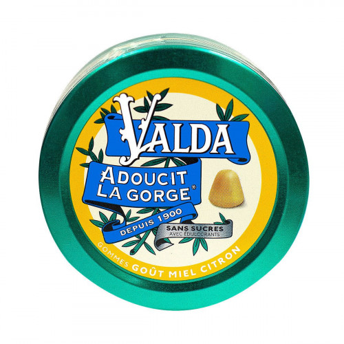 OMEGA PHARMA Valda goût miel citron sans sucre 50g-12102 OMEGA PHARMA Valda goût miel citron sans sucre 50g-12102