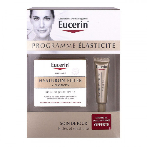 EUCERIN Hyaluron-Filler+Elasticity jour 50ml + huile de soin offerte 5ml-12123