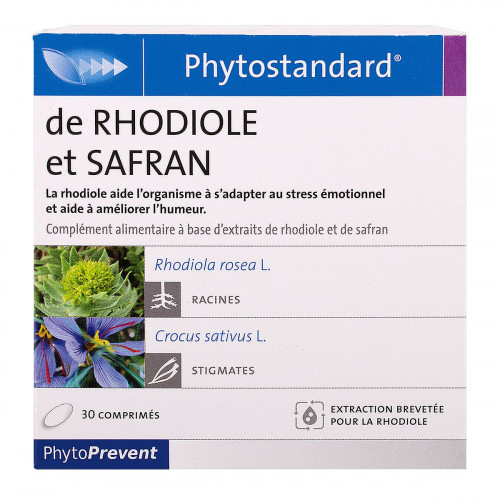PILEJE Phytostandard Rhodiole & Safran 30 comprimés-12145 PILEJE Phytostandard Rhodiole & Safran 30 comprimés-12145