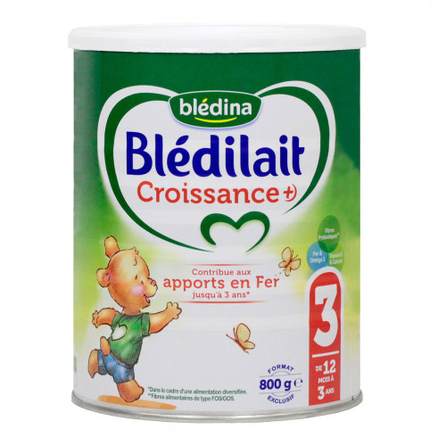 BLEDINA Blédilait Lait 3ème âge croissance + 800g-12155 BLEDINA Blédilait Lait 3ème âge croissance + 800g-12155