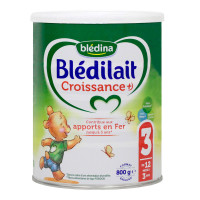 BLEDINA Blédilait Lait 3ème âge croissance + 800g-12155