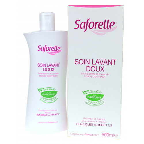 Saforelle Soin Lavant Doux 500mL - Apaise et Nettoie Saforelle Soin Lavant Doux 500mL - Apaise et Nettoie