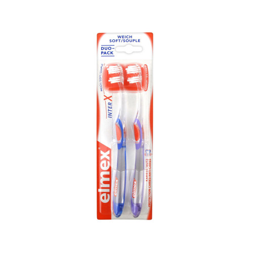 ELMEX 2 brosses à dents Inter X souple-12264