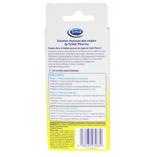 Scholl Anti-Mycoses 2 en 1 3.8mL - Élimine et Prévient Infection Scholl Anti-Mycoses 2 en 1 3.8mL - Élimine et Prévient Infection