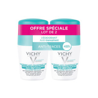 VICHY Traitement anti-transpirant 48h à bille 2x50ml-12352