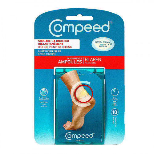 COMPEED 10 pansements ampoules moyen format-12381